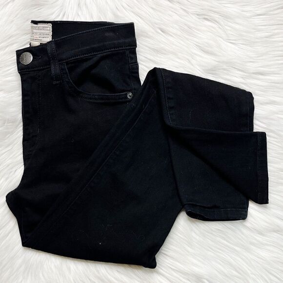 Current / Elliot High Waist Stiletto Skinny Jeans Jet Black Size 24 - Picture 2 of 7